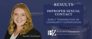 Improper Sexual Contact Community Supervision