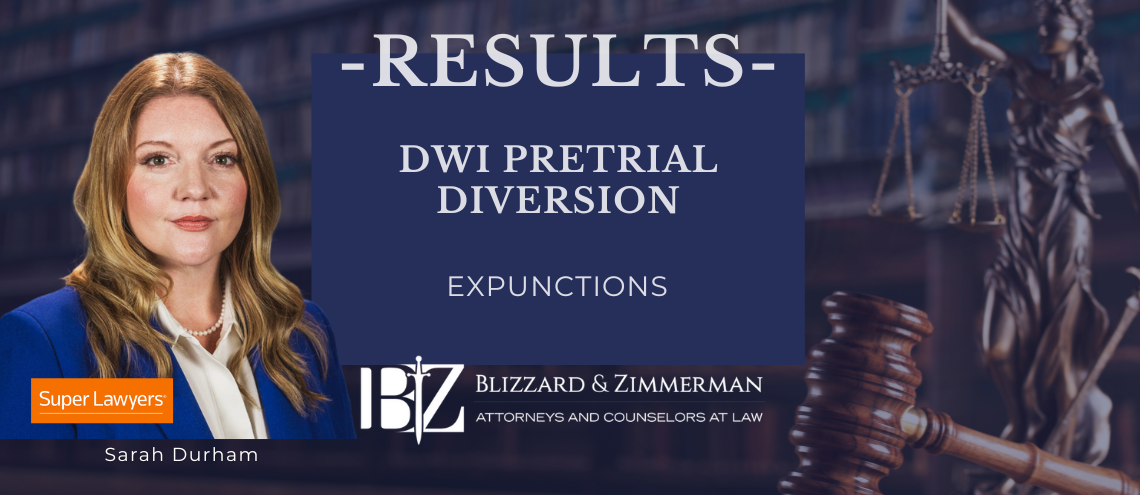 DWI Pretrial Diversions and Expunctions