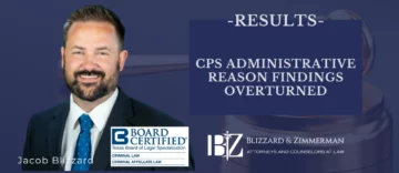 CPS Administrative Reason Findings Overturned