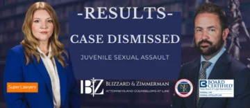 Case dismissed juvenile sexual assault Attorneys Sarah Durham and Jacob Blizzard