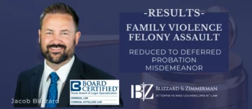 Felony Assault Reduced to Deferred Probation Misdemeanor