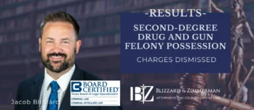 Second Degree Drug and Gun Felony Dismissed