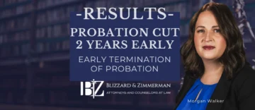 Secured early Termination of Probation for our client