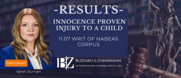 Innocence Proven Habeas Corpus case
