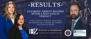 Clearing arrest record after a not guilty verdict
