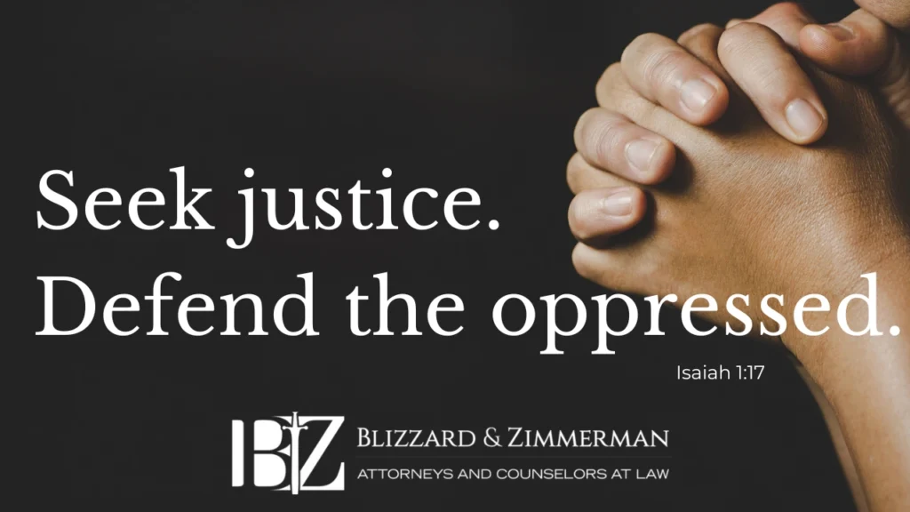 Seek justice defend the oppressed